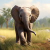 Elephant Paint-By-Numbers Kit